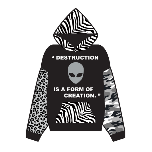 "destruction" hoodie